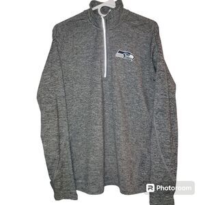 Nike Dri-Fit Men's Seattle Seahawks 1/4 Zip Pullover Long Sleeve Large